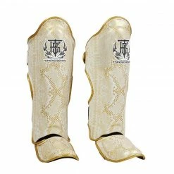Top King Súper Snake (WHI / GLD) Shin Guards