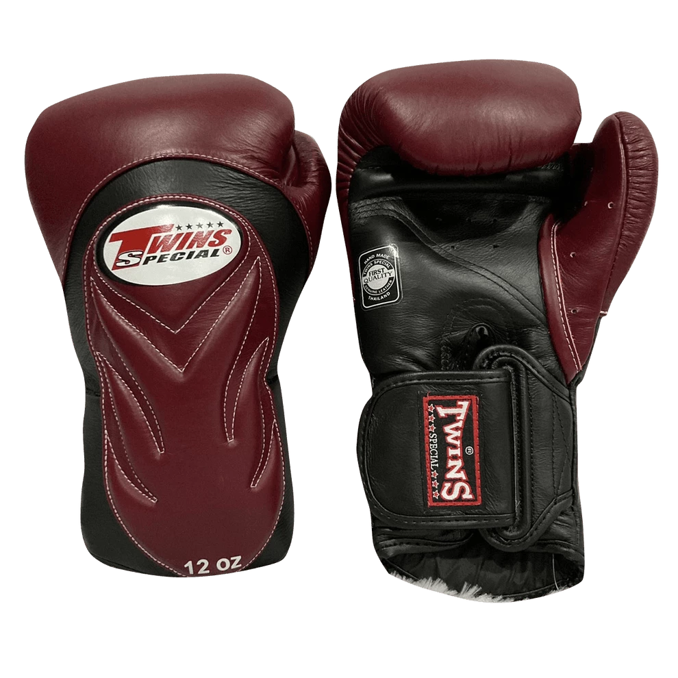 Twins Special Twins BGVL6 Maroon/Blk Boxing Gloves 3 Twins Special Twins BGVL6 Maroon/Blk Boxing Gloves
